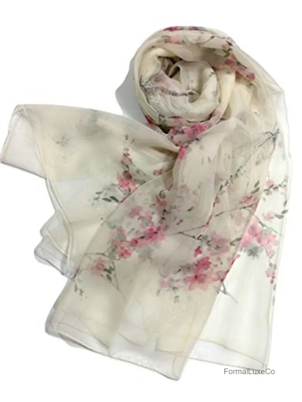 Super Large Silk Feel Floral Fashion Scarf & Wrap Shawl